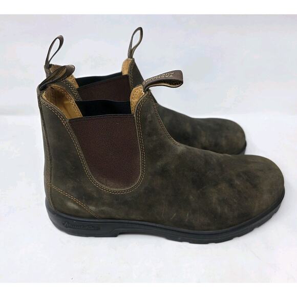 BLUNDSTONE Men’s #585 Classics Leather Chelsea Boots Rustic Brown 13 US - Picture 1 of 11